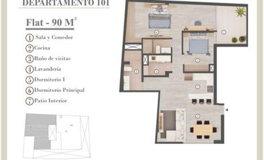 Departamento en Santiago de Surco