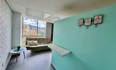 Apartaestudio para la renta amoblada en El Poblado, piso 24