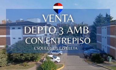VENTA DEPTO 3 AMB + ENTREPISO B. LA COLINA EZP