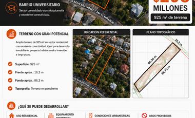 VENTA TERRENO - SITIO 925MTS CONCEPCION