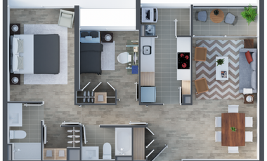 VENTA Dpto 2d+2b+Bod+Estac , La Florida