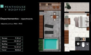 Departamento en Venta en Aldea Zamá, Tulum