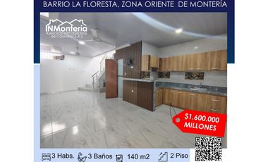 SE ARRIENDA APT. 2 PISOS B/ LA FLORESTA, ORIENTE DE MONTERA
