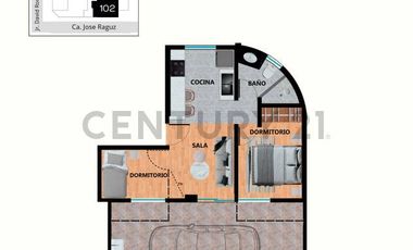 Departamento 102 – Funcional y bien distribuido