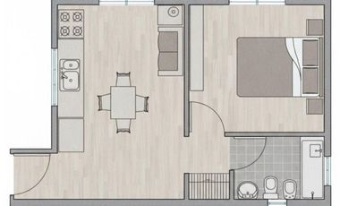 DEPARTAMENTO DOS AMBIENTES VENTA SAN CLEMENTE