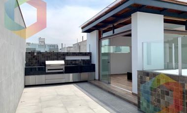 BELLO PENTHOUSE DUPLEX EN VENTA CON 2 LINDAS TERRAZAS CHACARILLA SAN BORJAo