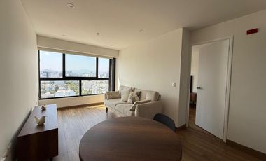 Alquiler De Departamento Semi Amoblado Con Vista Panorámica en San Isidro