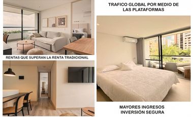 Venta apartamento Medellín poblado rentas cortas AIRBNB ganga
