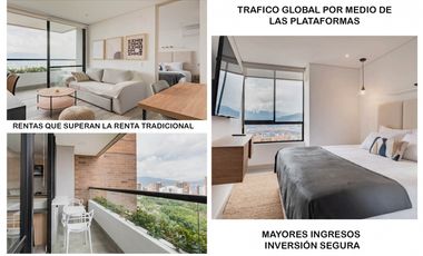 Venta apartamento Medellín poblado rentas cortas AIRBNB ganga