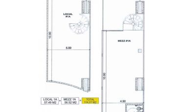 Alquiler de Local Calle 50 | Total 114 m2 con Mezz. CT