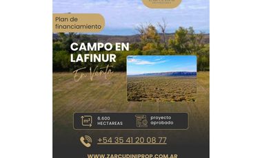 CAMPO EN LAFINUR 6.600 H. EN SAN LUIS CON FINANCIAMIENTO