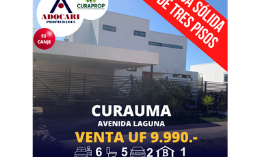 CURAUMA - AVENIDA LAGUNA - VENTA DE CASA - 6D 5B 2E 1B