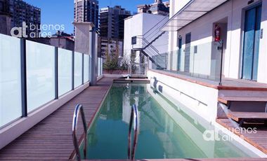 Monoambiente con balcón y amenities en Recoleta en alquiler temporario