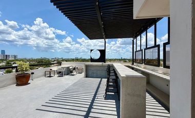 Departamento en renta amueblado  de 1 recámara en Montes de Amé, Mérida Yucatán.
