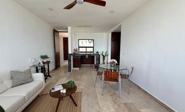 Departamento en renta amueblado  de 1 recámara en Montes de Amé, Mérida Yucatán.