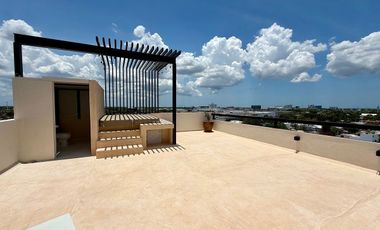 Departamento en renta amueblado  de 1 recámara en Montes de Amé, Mérida Yucatán.