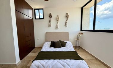 Departamento en renta amueblado  de 1 recámara en Montes de Amé, Mérida Yucatán.