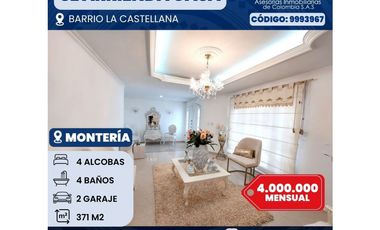 SE ARRIENDA CASA EN LA CASTELLANA MONTERIA