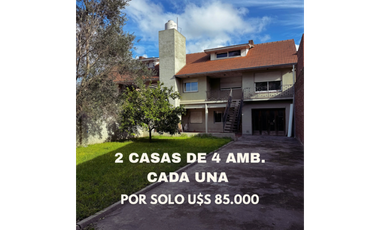 OPORTUNIDAD! VENTA DOS CASAS DE 4 AMB.C/U. PARQUE,GARAGE Y TERRAZA.