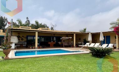 LINDA CASA DE CAMPO AMOBLADA Y EQUIPADA CON TERRAZA, PARRILLA Y PISCINA - QUILMANA