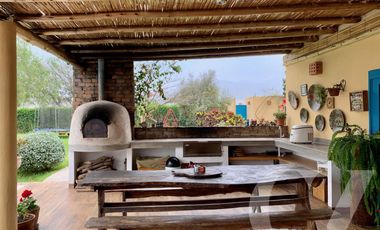 LINDA CASA DE CAMPO AMOBLADA Y EQUIPADA CON TERRAZA, PARRILLA Y PISCINA - QUILMANA