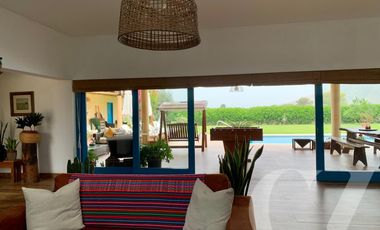 LINDA CASA DE CAMPO AMOBLADA Y EQUIPADA CON TERRAZA, PARRILLA Y PISCINA - QUILMANA