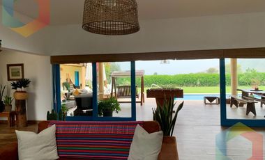 LINDA CASA DE CAMPO AMOBLADA Y EQUIPADA CON TERRAZA, PARRILLA Y PISCINA - QUILMANA