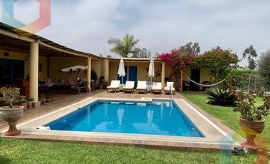 LINDA CASA DE CAMPO AMOBLADA Y EQUIPADA CON TERRAZA, PARRILLA Y PISCINA - QUILMANA