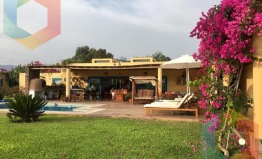 LINDA CASA DE CAMPO AMOBLADA Y EQUIPADA CON TERRAZA, PARRILLA Y PISCINA - QUILMANA