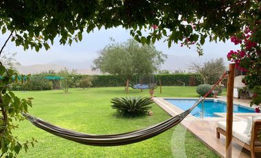 LINDA CASA DE CAMPO AMOBLADA Y EQUIPADA CON TERRAZA, PARRILLA Y PISCINA - QUILMANA