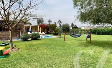 LINDA CASA DE CAMPO AMOBLADA Y EQUIPADA CON TERRAZA, PARRILLA Y PISCINA - QUILMANA