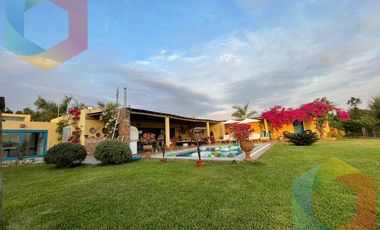 LINDA CASA DE CAMPO AMOBLADA Y EQUIPADA CON TERRAZA, PARRILLA Y PISCINA - QUILMANA