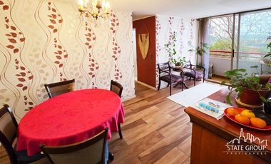 VENTA DEPARTAMENTO 3 DORMITORIOS Y BODEGA METRO VIVACETA