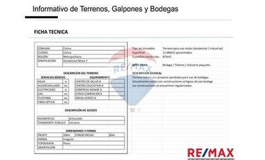 Terreno Industrial con Excelente Conectividad