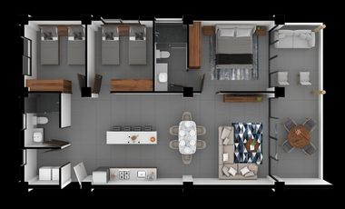 DEPARTAMENTO AMUEBLADO EN RENTA EN PUERTARENA NUEVO VALLARTA