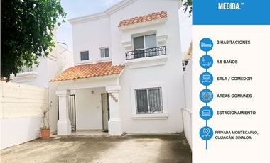 Venta de casa en fraccionamiento Montecarlo