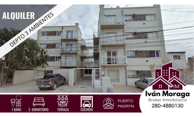 DEPARTAMENTO 3 AMBIENTES + COCHERA - ALSUA CORBETTO- PUERTO MADRYN