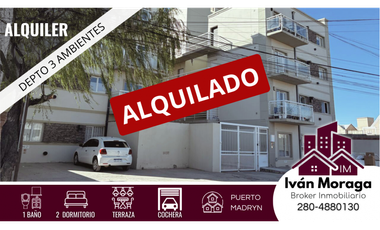 DEPARTAMENTO 3 AMBIENTES + COCHERA - ALSUA CORBETTO- PUERTO MADRYN