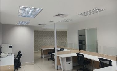 ALQUILO OFICINA EN AVE, BALBOA, 200M2, AMOBLADA, VISTA PANORAMICA.