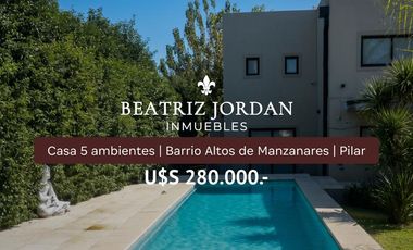 CASA 5 AMBIENTES EN VENTA, ALTOS DE MANZANARES, PILAR