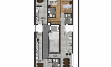 Rosario: Dorrego 148 Studio XIV - Departamento 1 dormitorio al frente y contrafrente de 50 m2, Santa Fe, Argentina