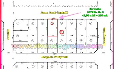 Se vende Terreno baldío de 275 m2. calle Castellial4.000,Neuquéncapital, Provincia de Neuquén.