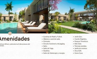PRECIOSA CASA DE UNA PLANTA EN PRIVADA CON AMENIDADES AL NORTE DE MERIDA
