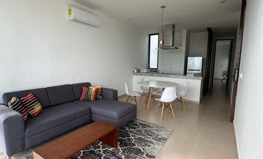 Departamento amueblado en renta de una recámara en zona Country, Mérida