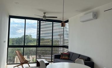 Departamento amueblado en renta de una recámara en zona Country, Mérida