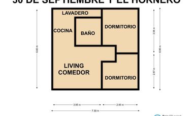 ph 3 ambientes en Almirante Brown en venta
