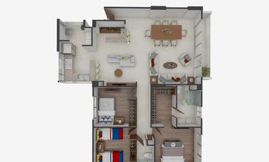 Departamento en venta en San Andres Atenco, Tlalnepantla de Baz, México