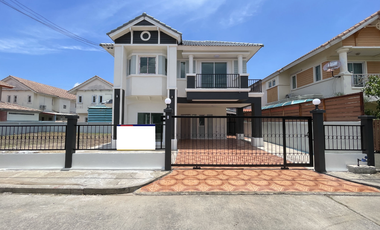 2-storey detached house for sale, Thongpatchar Wang Noi Project, beautiful house, good condition. The atmosphere is quiet. Suitable for families who w