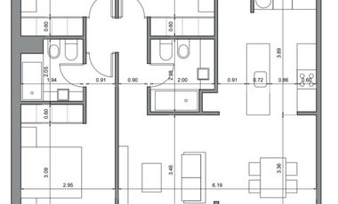 VENTA DEPARTAMENTO  GO QUARTZ 4 AMBIENTES CON AMENITIES PISO 10 SAN MARTIN