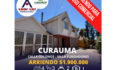CURAUMA - VILLA FUNDADORES - CASA PARA USO COMERCIAL